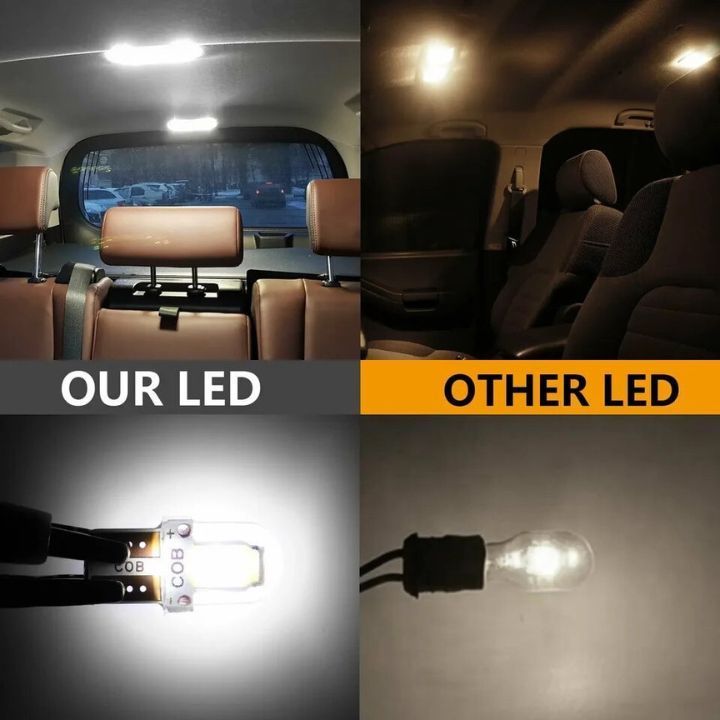 T10|T16 LEDバルブ高品質COBチップ搭載省電力ホワイトランプ