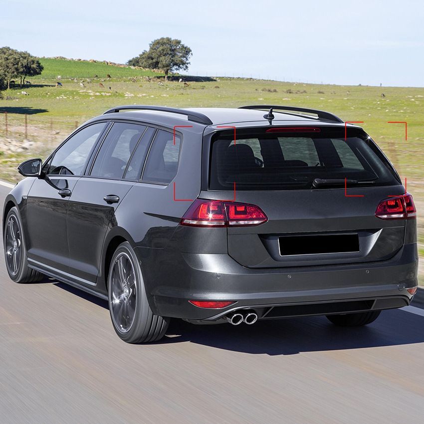 外装パーツ 男性向けスポーティスタイル VW ゴルフ7ヴァリアント ABS製サイドウィング＆リアスポイラー エアロ改装