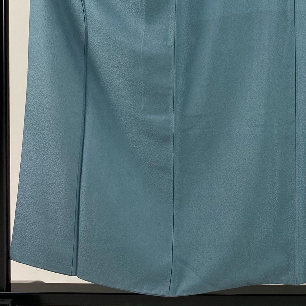 江戸小紋 身丈155.5cm 裄丈62cm S 袷 落款 鮫 青灰色 正絹 名品 一つ紋