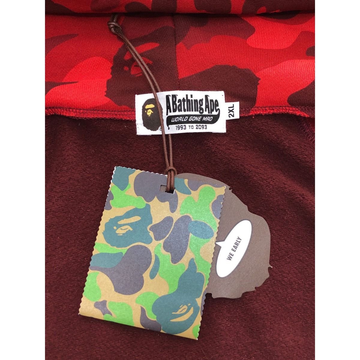□□A BATHING APE アベイシングエイプ ジップパーカー 2XL