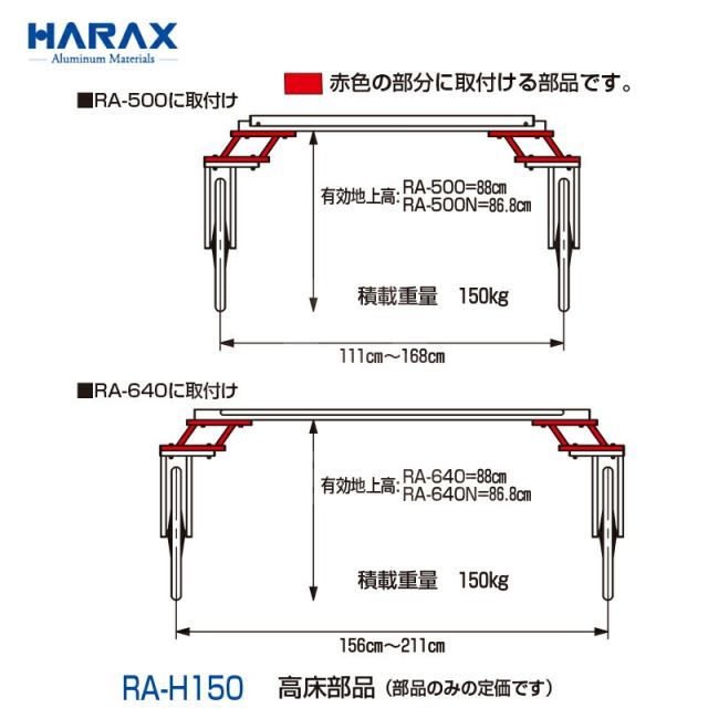 高床部品 RA-H150