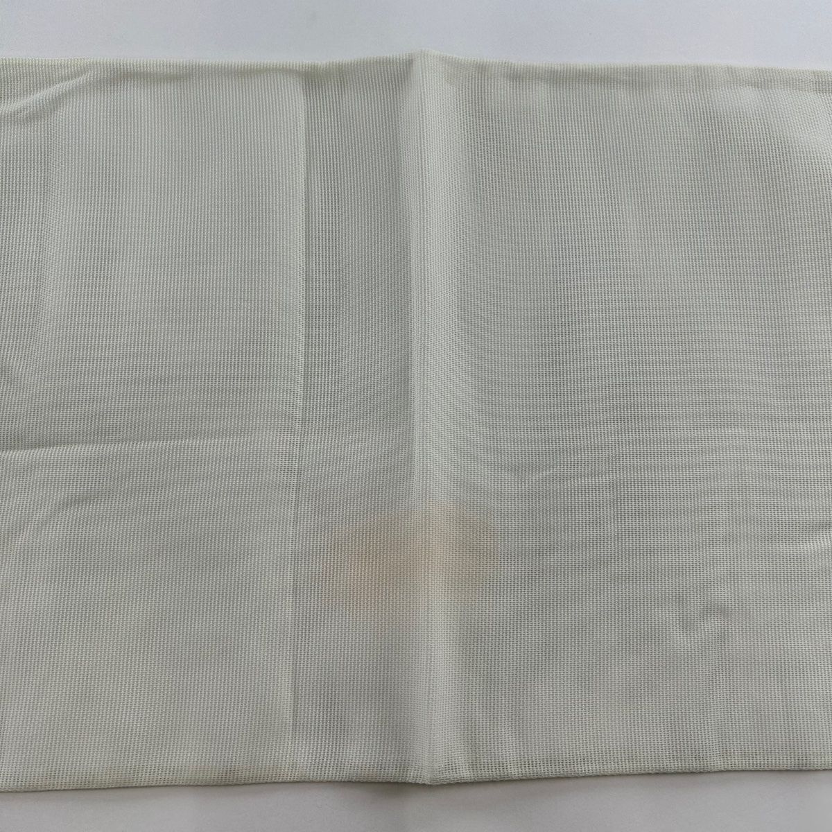袋帯 美品 秀品 夏帯 幾何学模様 箔 灰白 六通 正絹 【中古