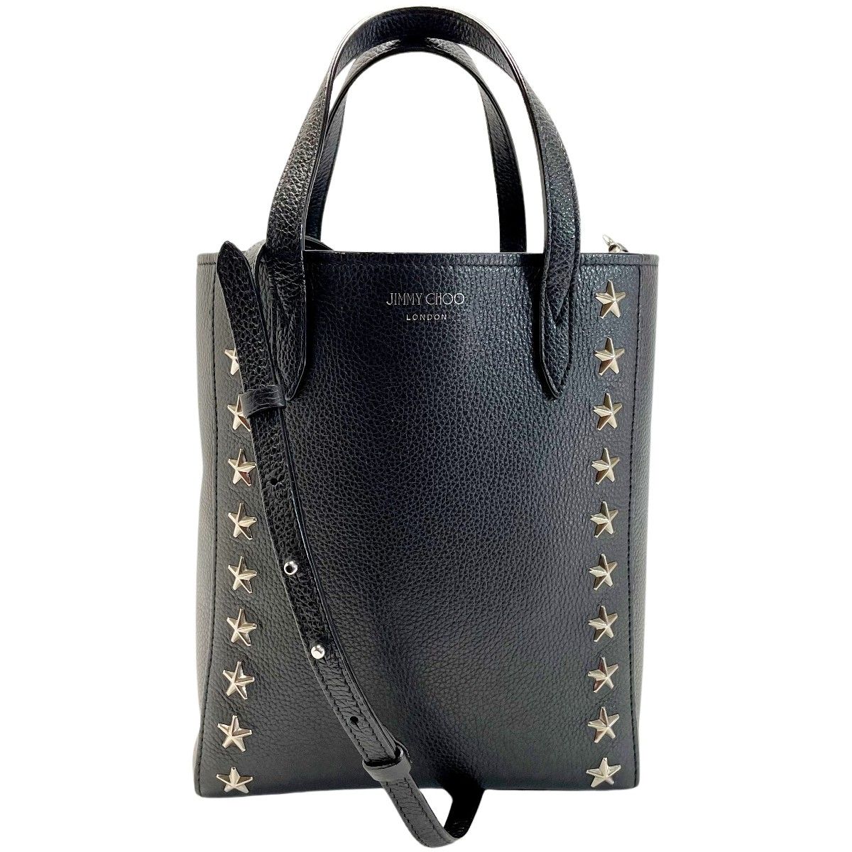 JIMMY CHOO ジミーチュウ スタースタッズ ブラック 2WAY JIMMY CHOO ジミーチュウ スタースタッズ ブラック 2WAY