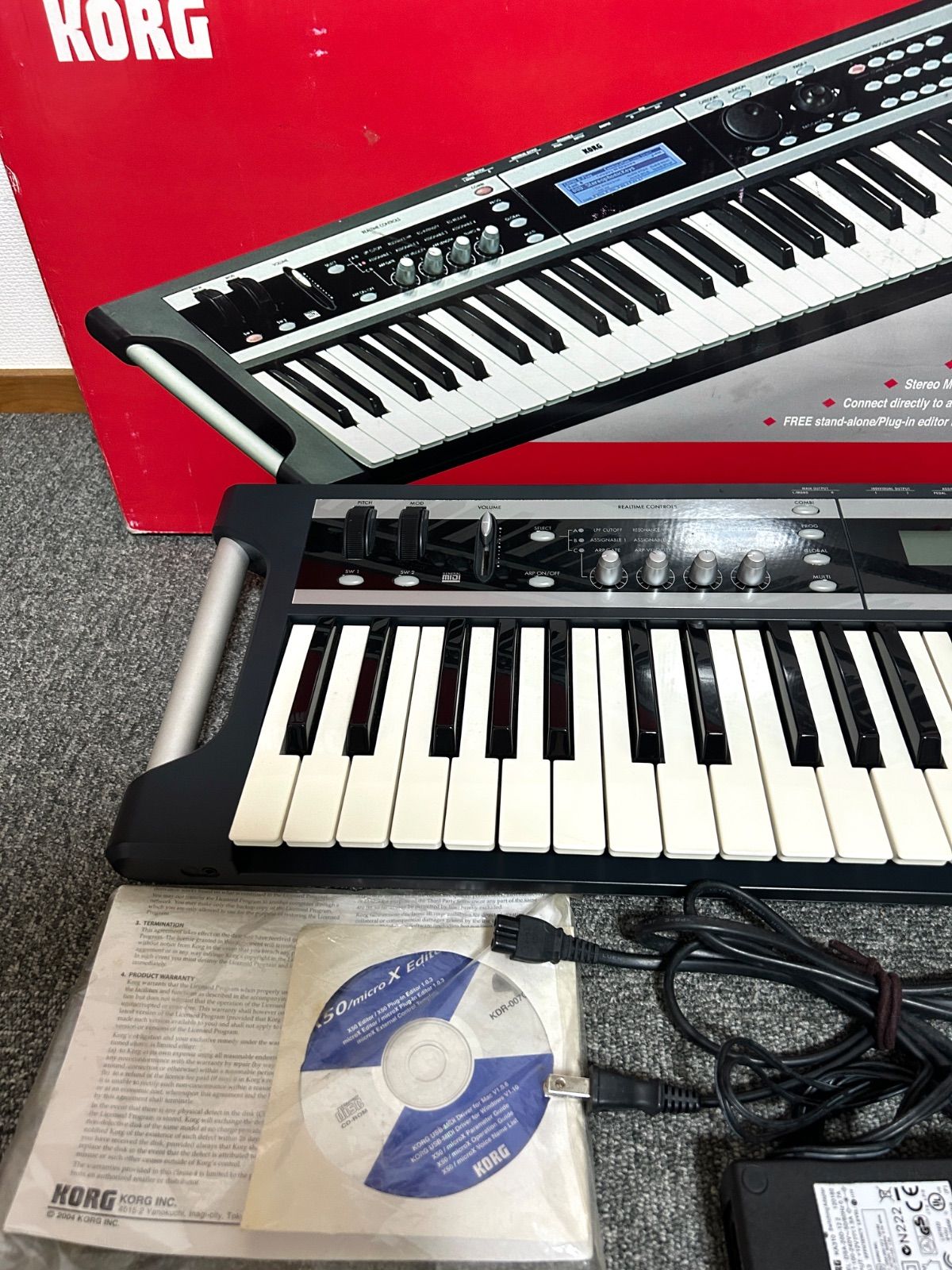 KORG コルグ X50 シンセサイザー 61鍵盤 箱付き - メルカリ