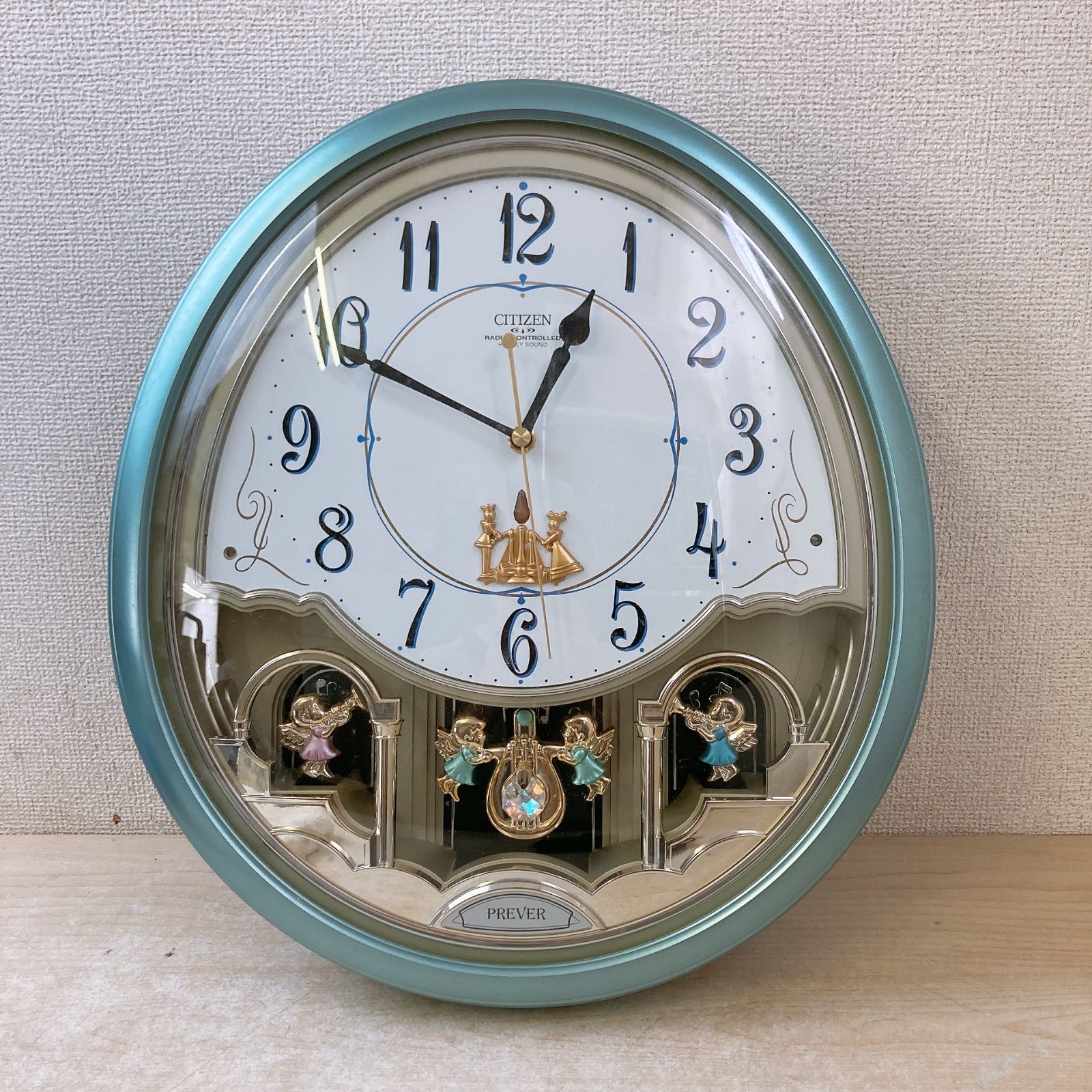 通電確認済 シチズン メロディ時計 PREVER 電波時計 4MN419-0 CITIZEN