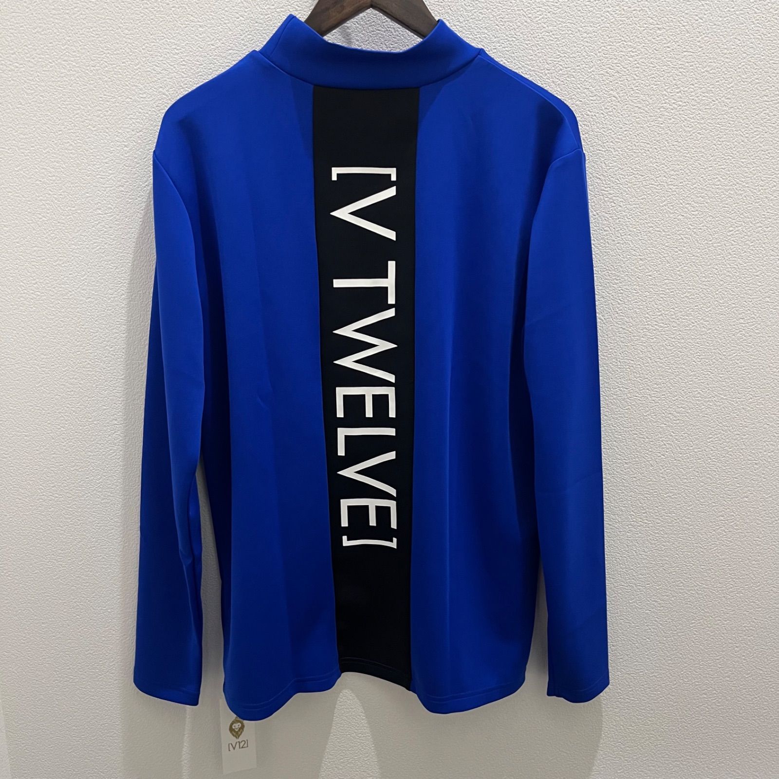 40 OFF V 12 ゴルフ メンズ 122220 CT 08 VER LOGO L S MOCK 長袖 モックネック 定価17 600円 M XL XXLサイズ ゴルフウェア 大きいサイズ