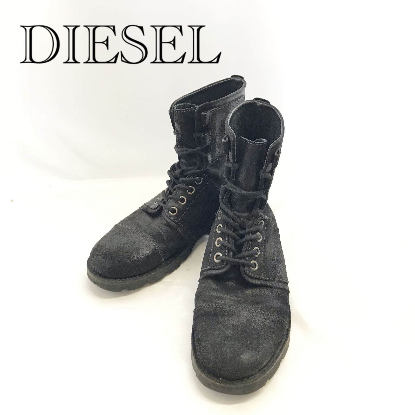 DIESEL ディーゼル レザー レースアップブーツ ミドルブーツ 41