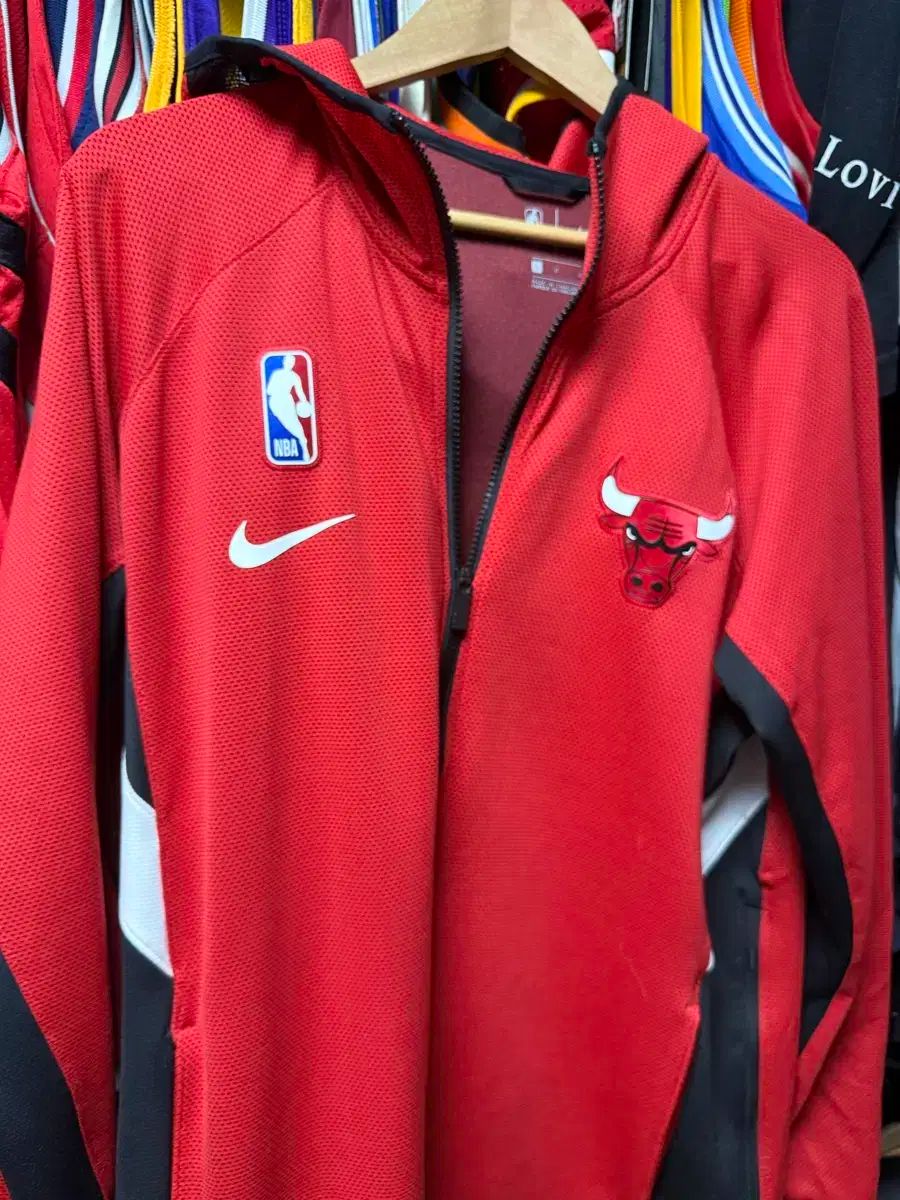 L NIKE ナイキ x NBA サーマプレックス シカゴ ブルズ フード ジップアップ