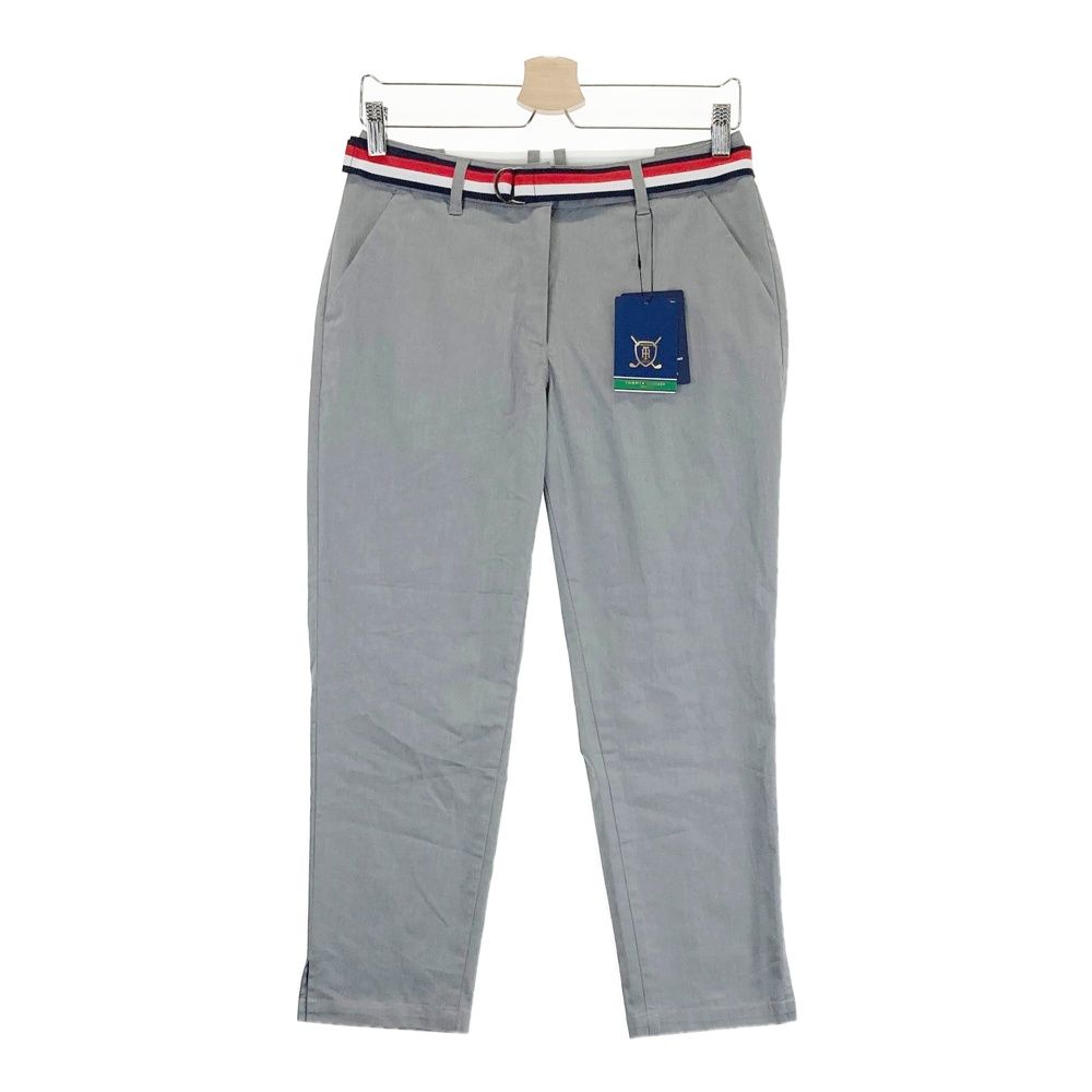 サイズ L TOMMY HILFIGER GOLF トミー ヒルフィガーゴルフ モデル ベルテッドツイル パンツ グレー系 240101541626 ゴルフウェア レディース ストスト