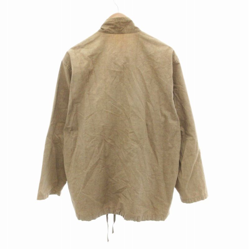 美品　ネストローブ　ブラウン　ベージュ　リネン　ジャケット　ドルマン r-526413-a.jpg