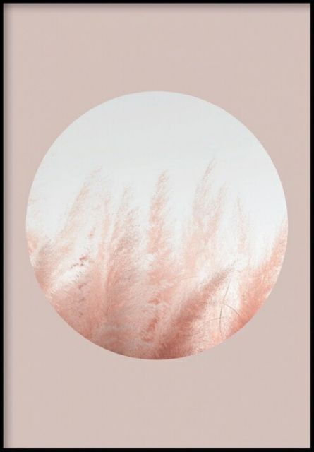 GLAM POSTERS | PAMPAS GRASS BEIGE POSTER | アートプリント/ポスター (30x40cm)【北欧 リビング インテリア】