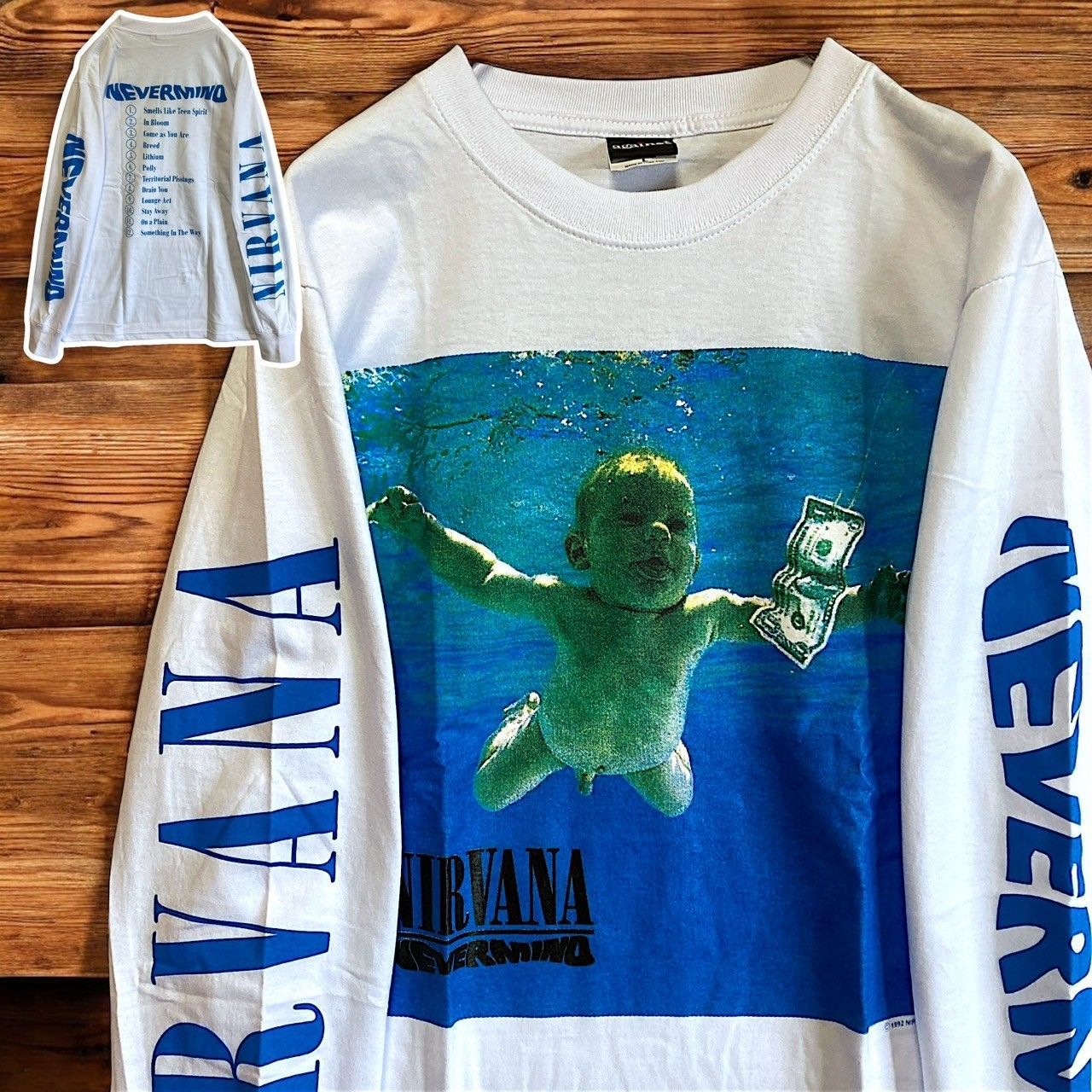 カート コバーン ニルヴァーナ Nirvana 長袖 プリント Tシャツ ロンT 新品 カートコバーン ニルヴァーナ NIRVANA 90年代 シアトル