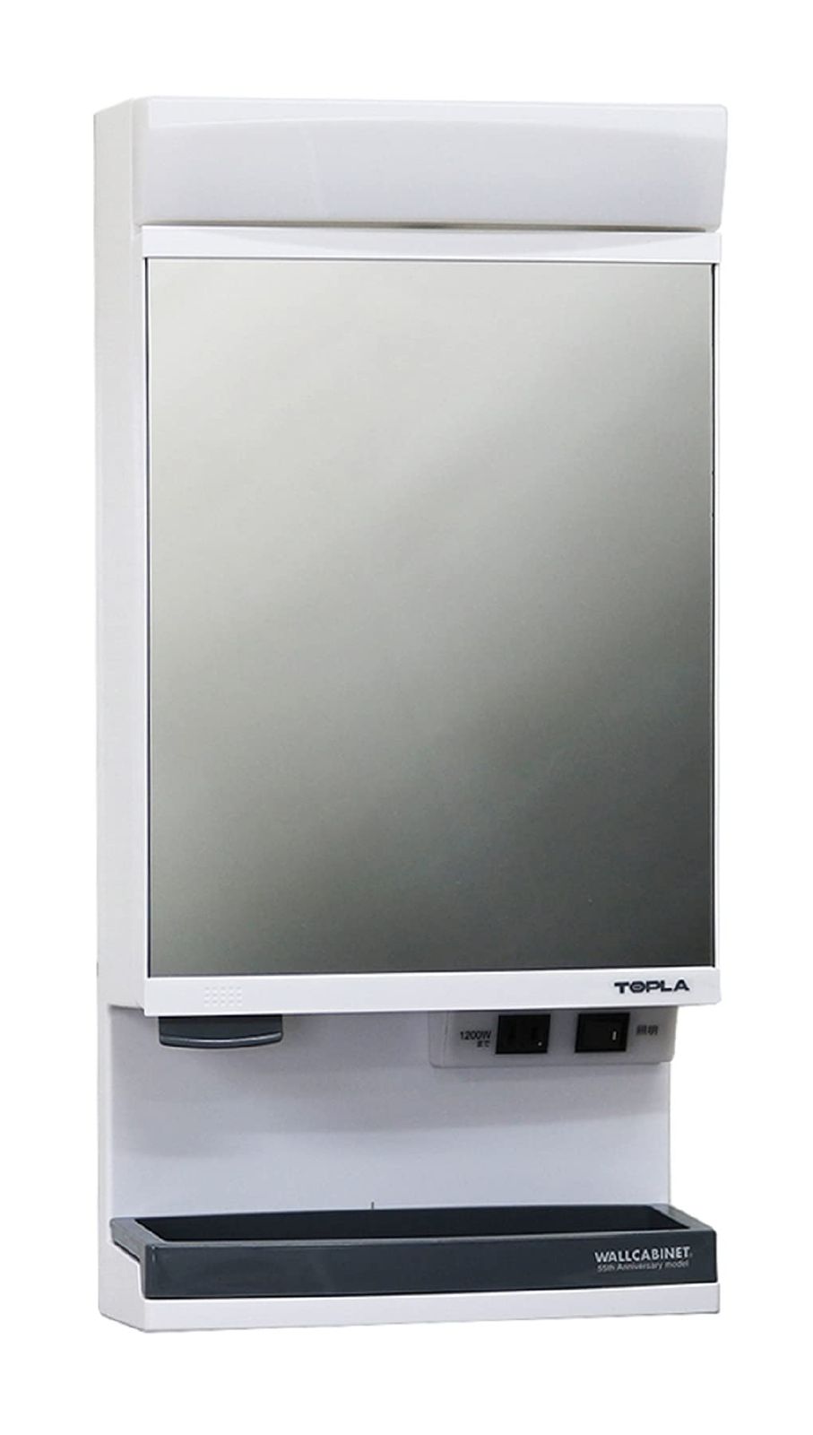 RP東プラ 洗面化粧台 LEDライト付き ミラーキャビネット 32.2×66.5cm TW-T55L 縦665×幅322×奥行162㎜ TW-T55L