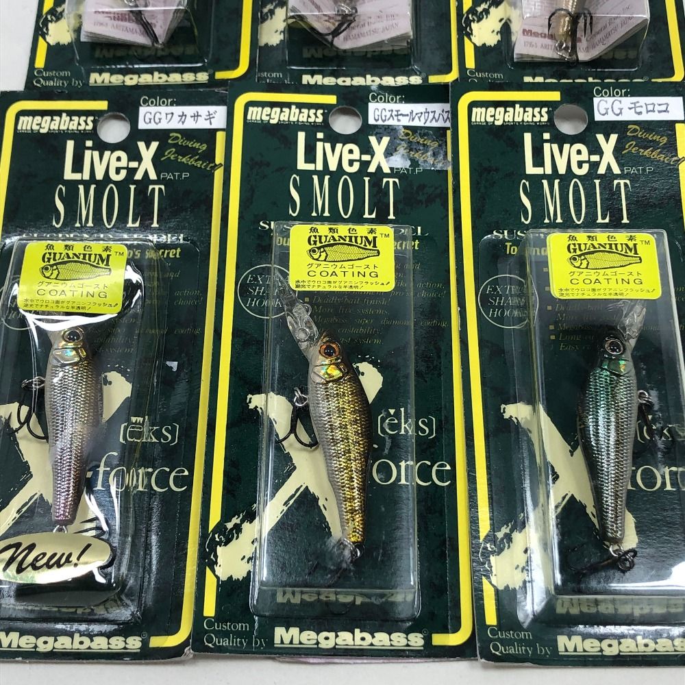 Megabass - ΣΣMegabass メガバス ルアー ライブX スモルト SMOLT 6個まとめ ΣΣMegabass メガバス ルアー ライブX スモルト SMOLT 6個まとめ