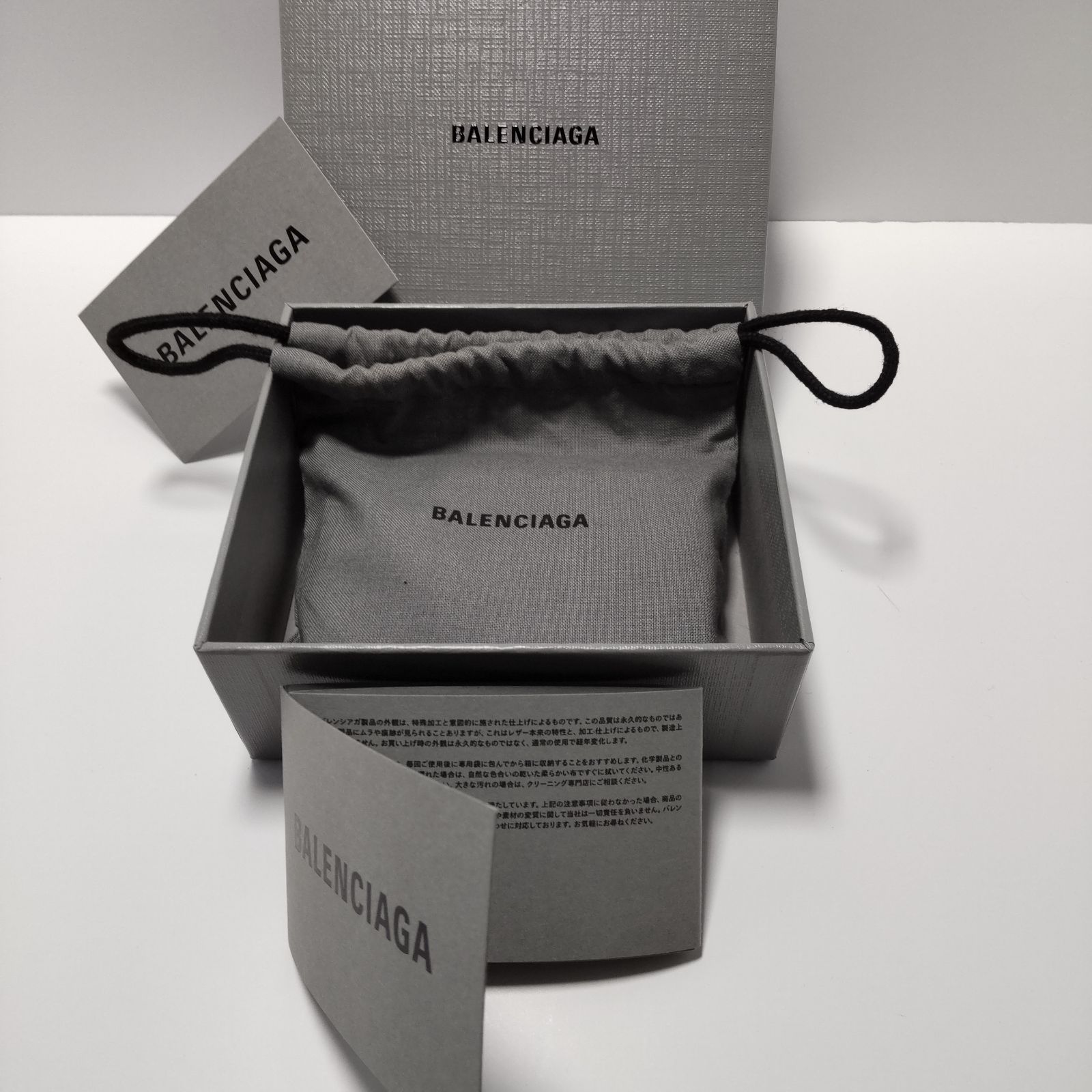 USED中古品】 BALENCIAGA バレンシアガ 財布 ミニウォレット 3つ折り 