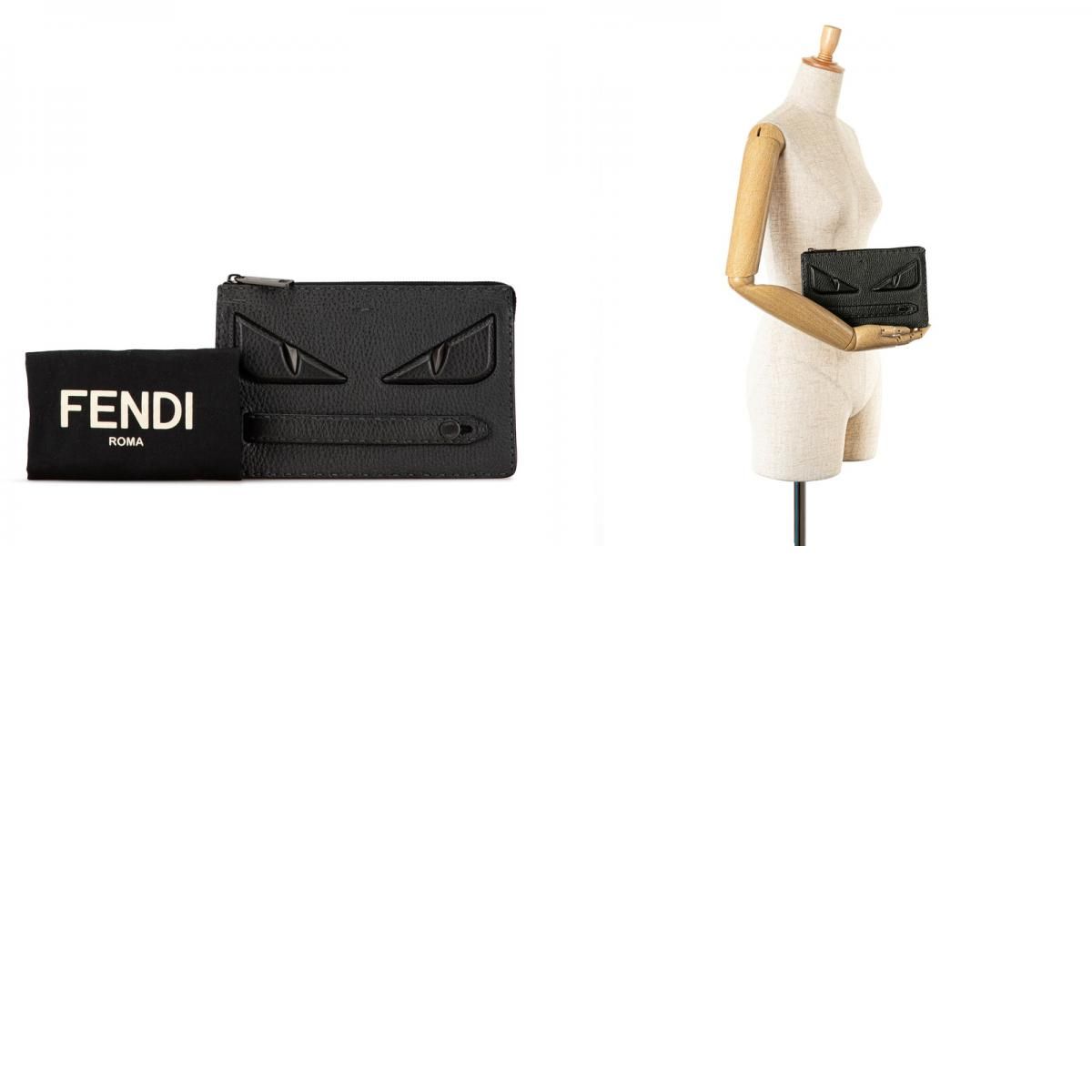 フェンディ　モンスター　レザー　クラッチバッグ　セカンドバッグ　ブラック 楽天市場】フェンディ FENDI モンスター クラッチバッグ セカンド