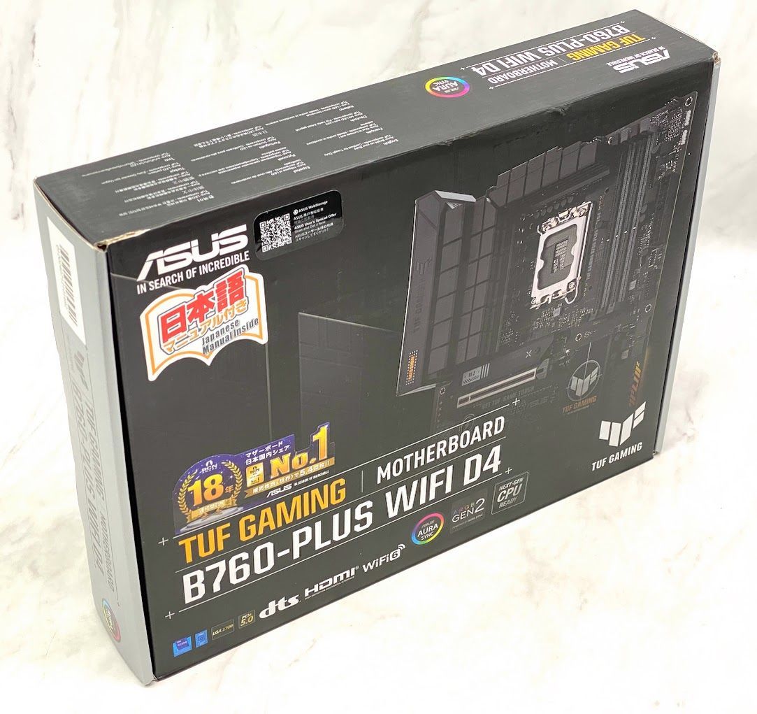 【美品】 ASUS TUF GAMING マザ―ボード B760-PLUS WIFI D4 A0405 0718ML003 0120240712101692