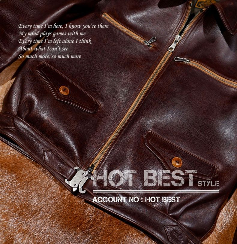 最高峰 2.0mmカウハイド 復刻40's ドイツ軍 ハルトマン フライト