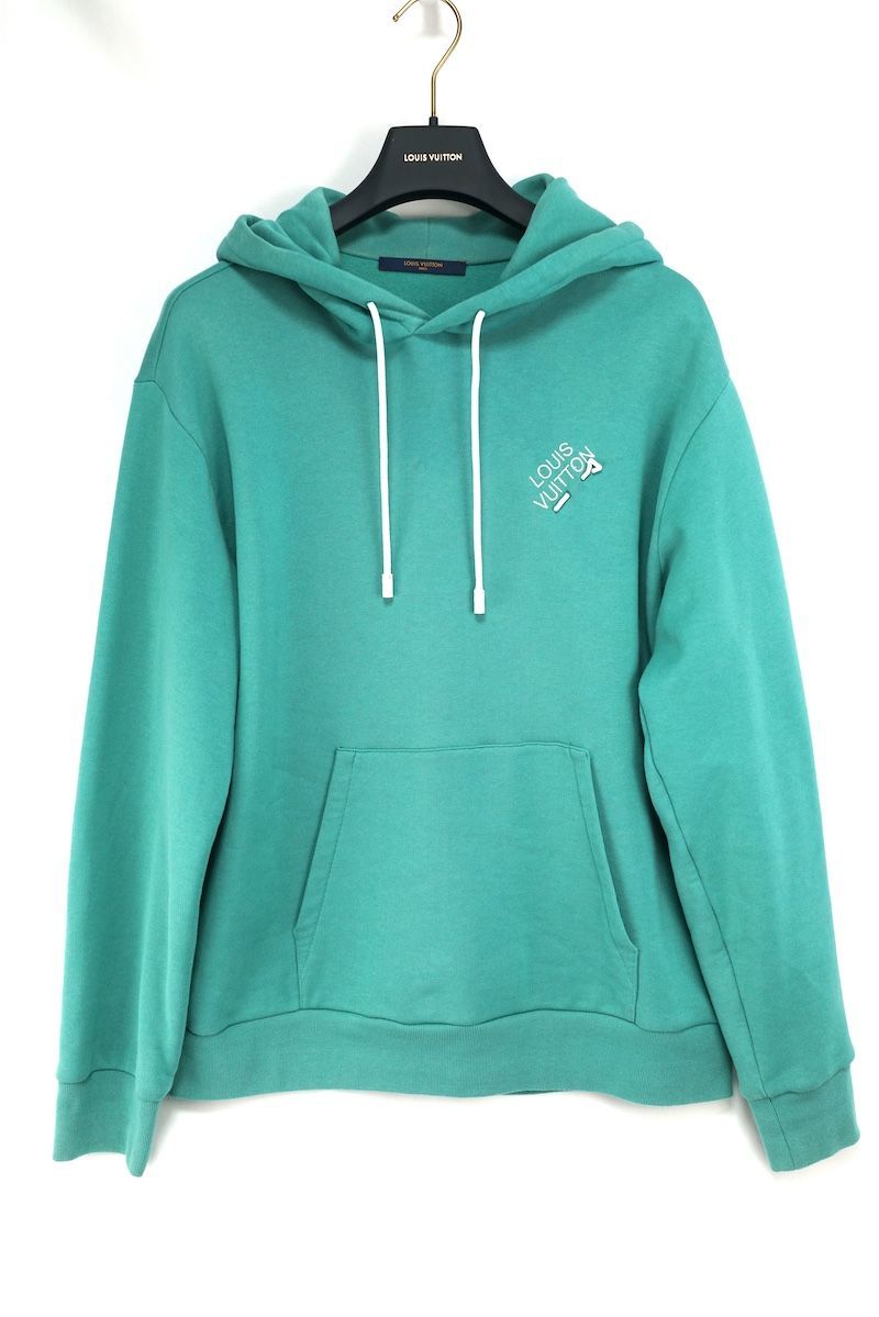 大人気☆Louis Vuitton☆シグネチャー刺繍 パーカー フーディー LOUISVUITTON ルイ ヴィトン Embroidered Signature Hoodie ロゴ