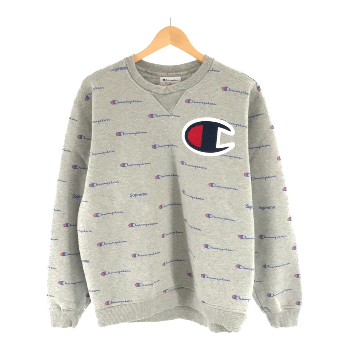 M)Supreme Champion Script crewneckチャンピオン