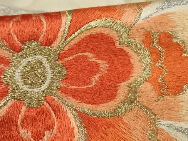 新品・しつけ糸付き・華やかに豪華な振り袖 平和屋着物□豪華振袖 刺繍 乱菊 金銀糸 正絹 逸品 AAAX9561nf