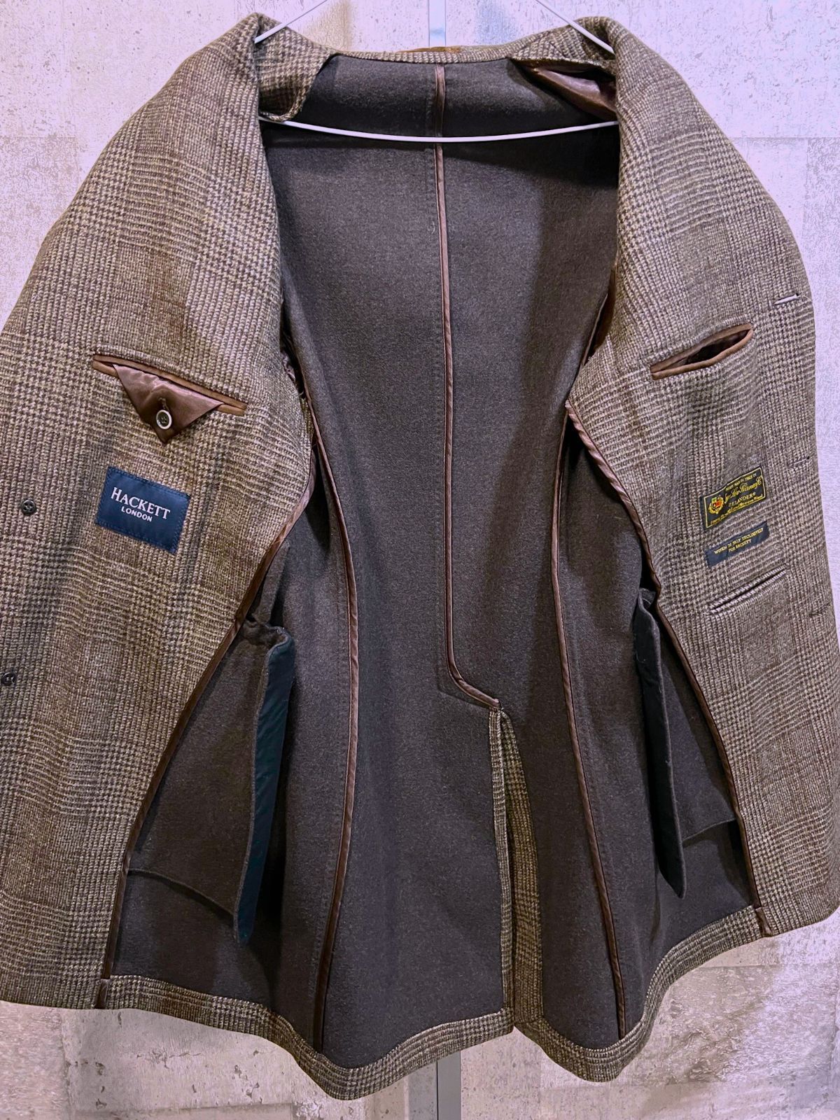 ハケット Hackett ジャケット ロロピアーナ リネン シルク タグ付き