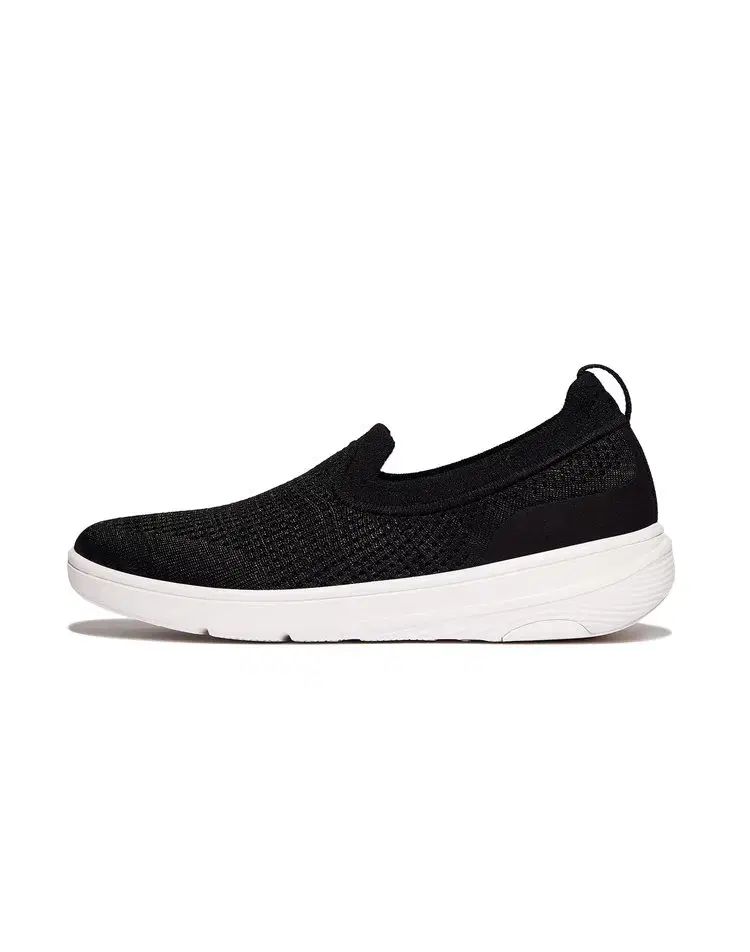 FITFLOP フィットフロップ レディース ニット 黒 スリッポン 225 230