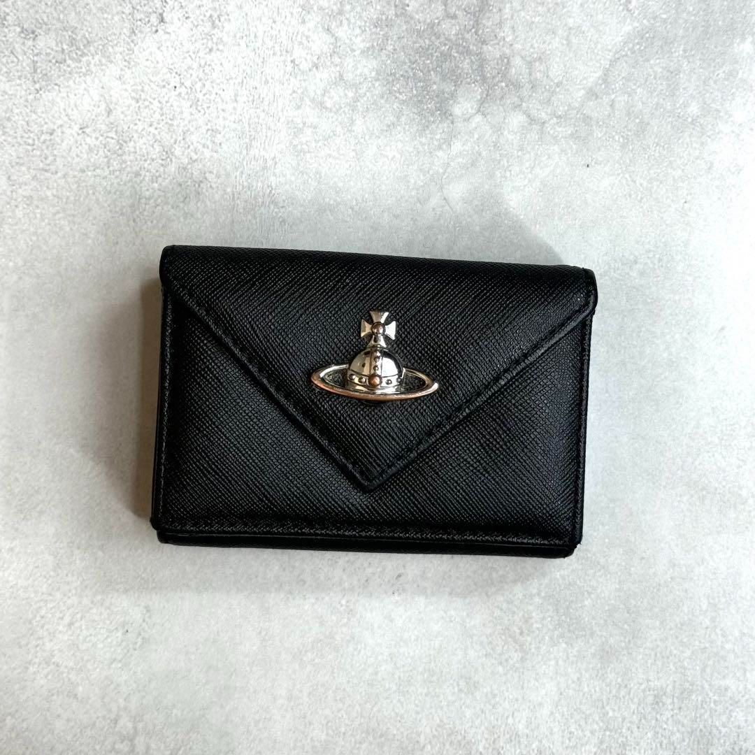 Vivienne Westwood / サフィアーノレターウォレット ブラック Vivienne Westwood / サフィアーノレターウォレット ブラック SAFFIANO