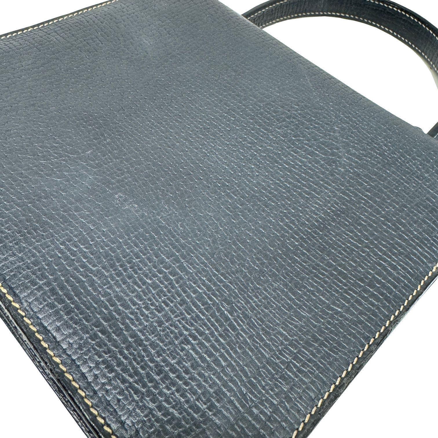 LOEWE ロエベ バルセロナ ハンドバッグ レザー ネイビー ヴィンテージ 