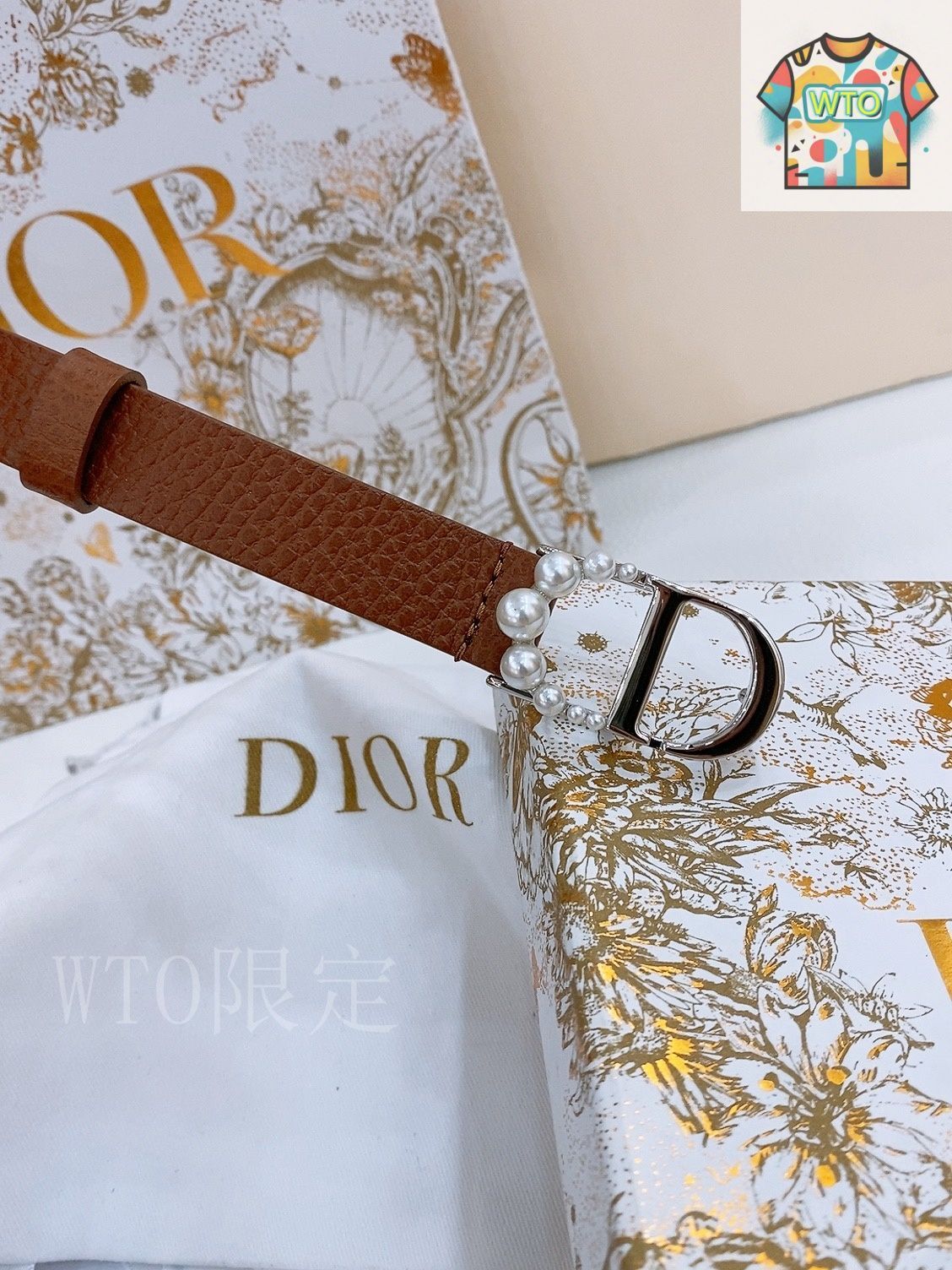 今日WTO】Dior Saddle Belt ダブルフェイスレザーベルト-LM71
