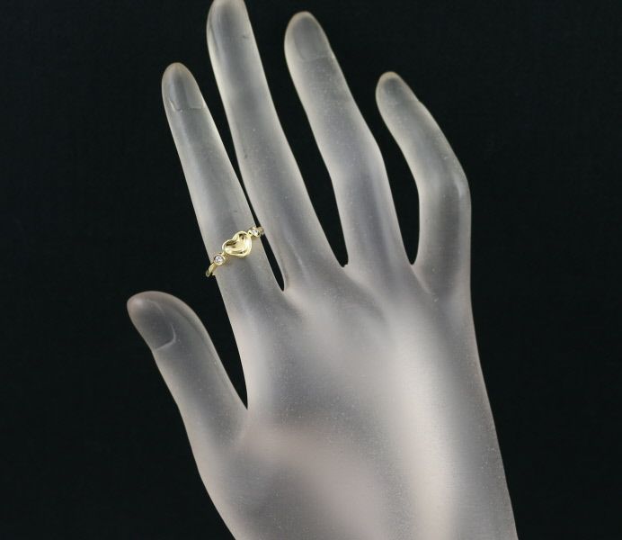 TIFFANY ティファニー フルハート K18 ダイヤリング 8号 6155
