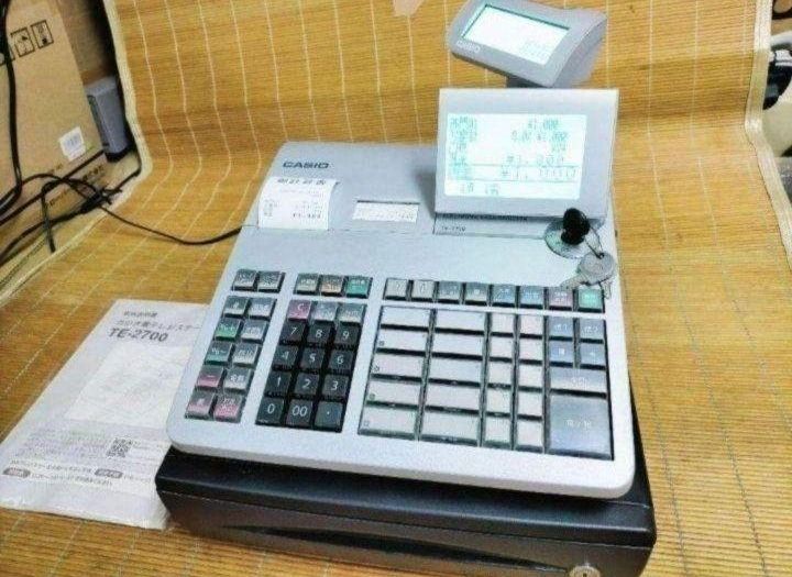 カシオレジスター TE-2700 フル設定込み PC連携 727272 - メルカリ
