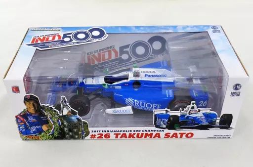 中古】ミニカー 1/18 2017 INDIANAPOLIS 500 CHAMPION TAKUMA SATO