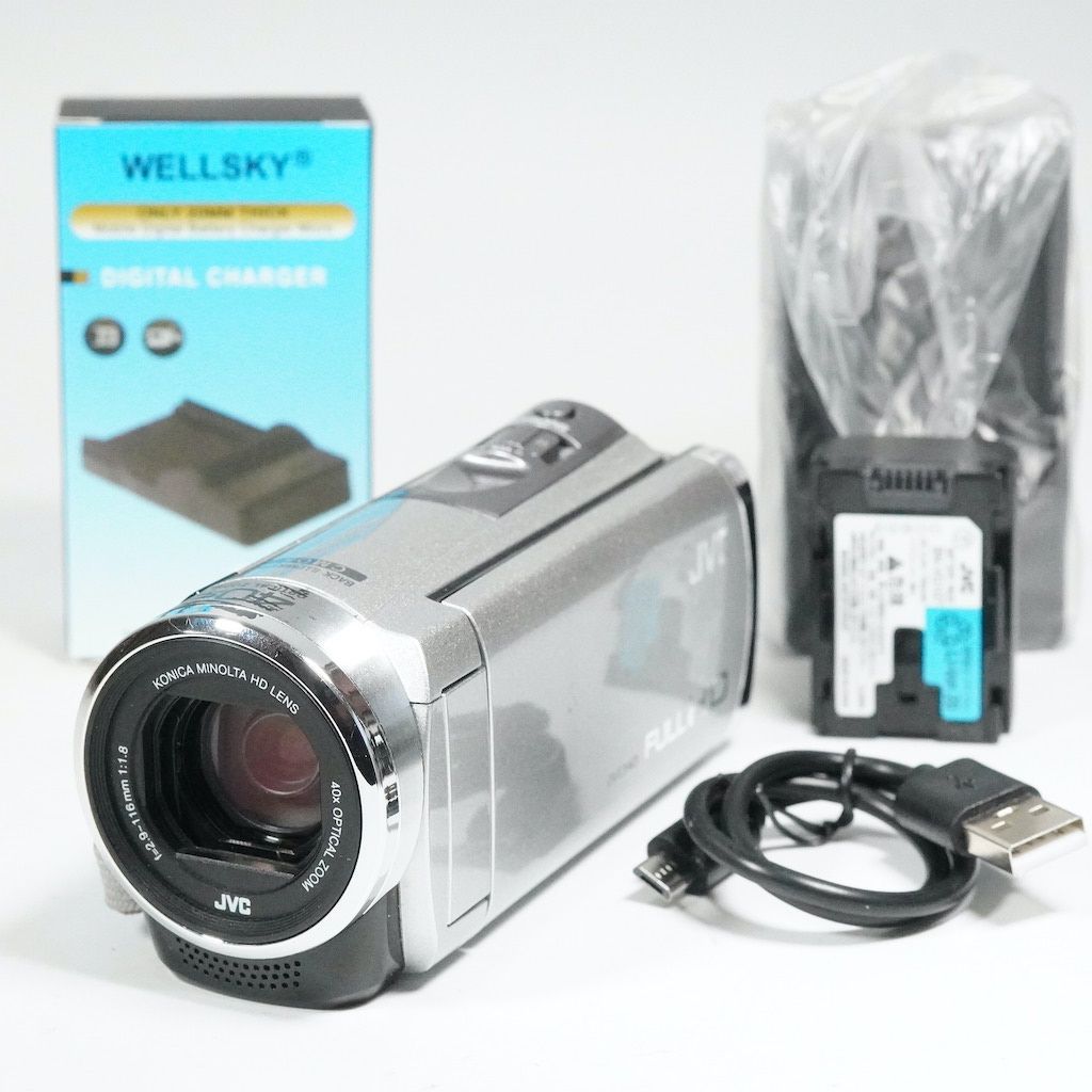 JVC Victor Everio GZ-HM33-S シルバー 動作OK 返金保証 /2186