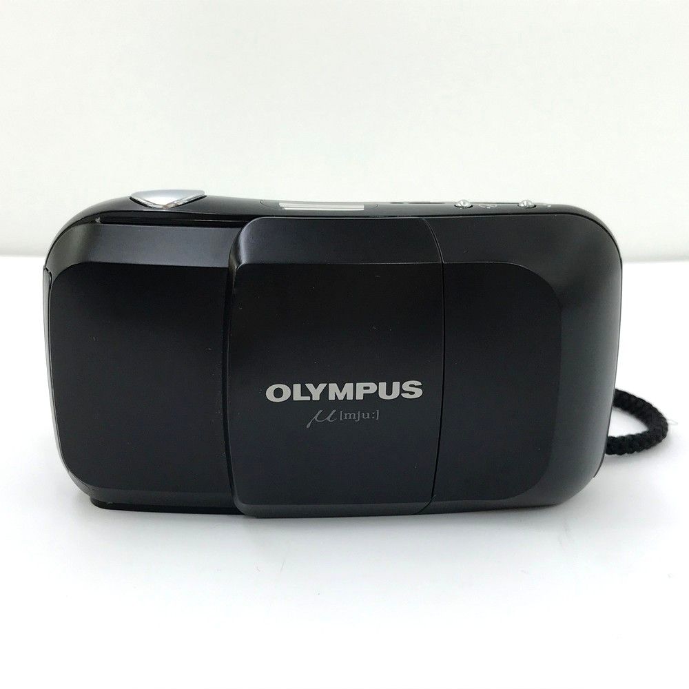 【動作確認済】OLYMPUS μ オリンパス ミュー ブラック #5969 OLYMPUS μオリンパスミュー コンパクトフィルムカメラ ブラック動作