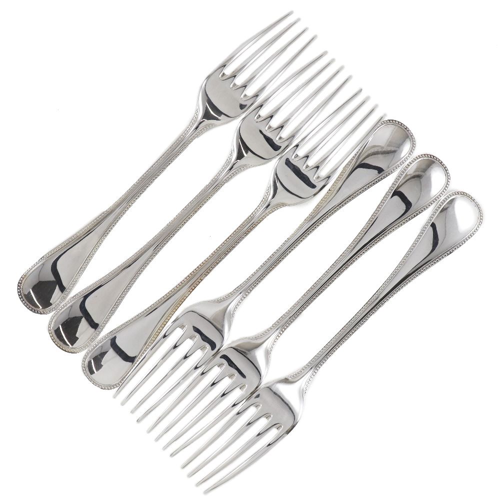 Christofle】クリストフル パール テーブルフォーク 20cm 6本セット