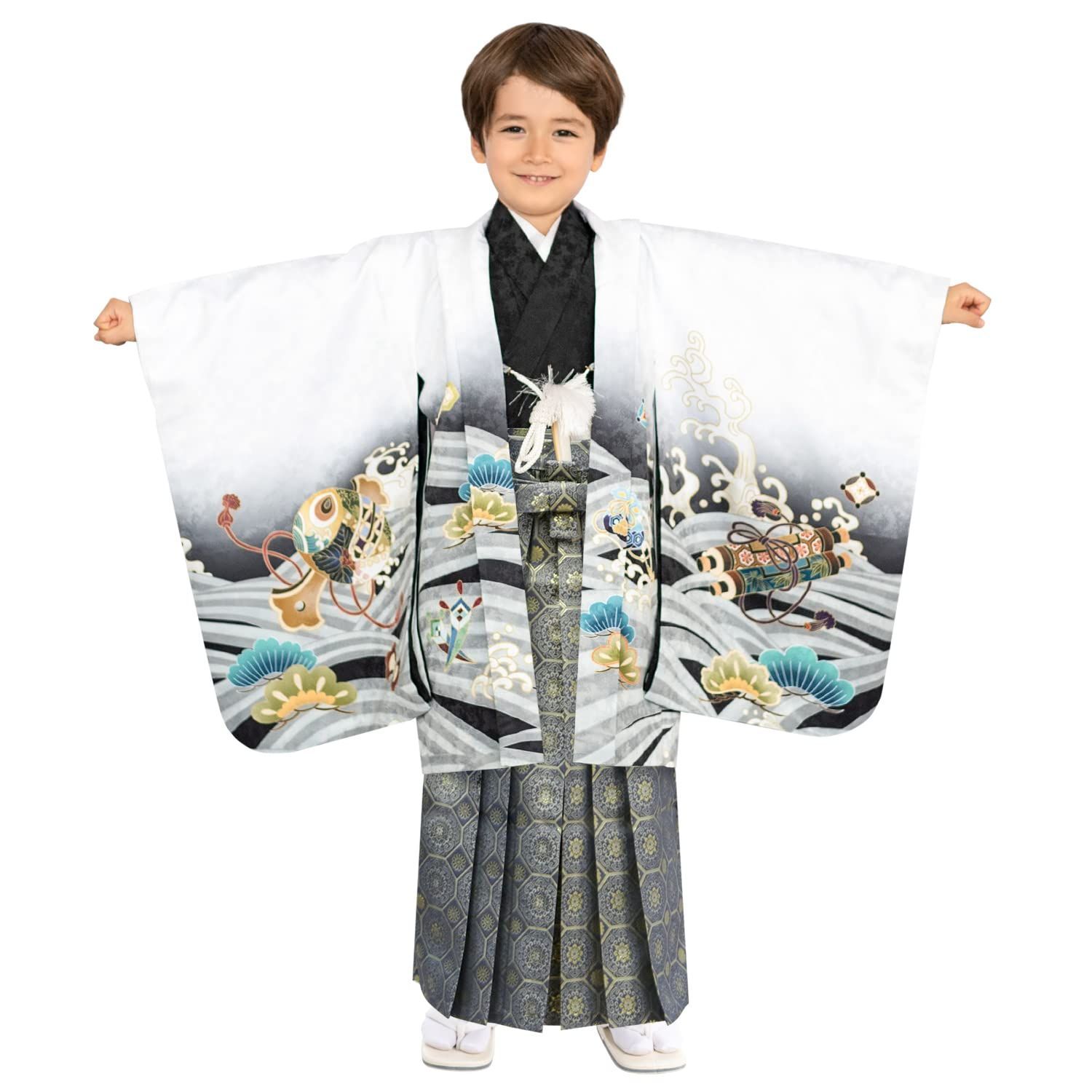七五三　男の子　着物　羽織袴　5歳　（織美桐おりびと） 七五三超早割11%OFF8/21迄)七五三 着物 男の子 3歳?5歳 ブランド