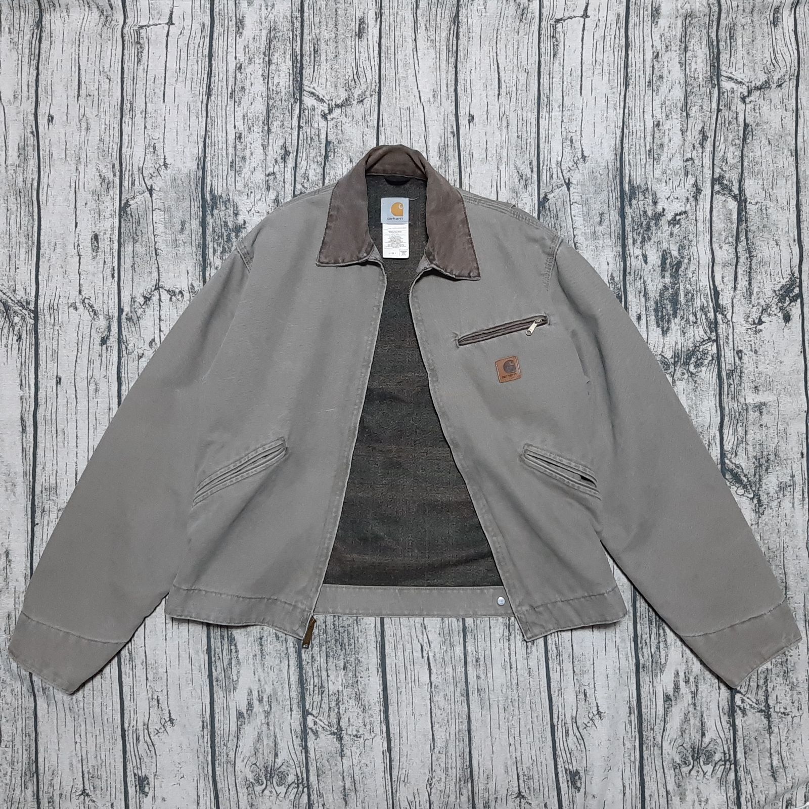 size M】Carhartt デトロイトジャケット レアカラー デザート 革パッチ