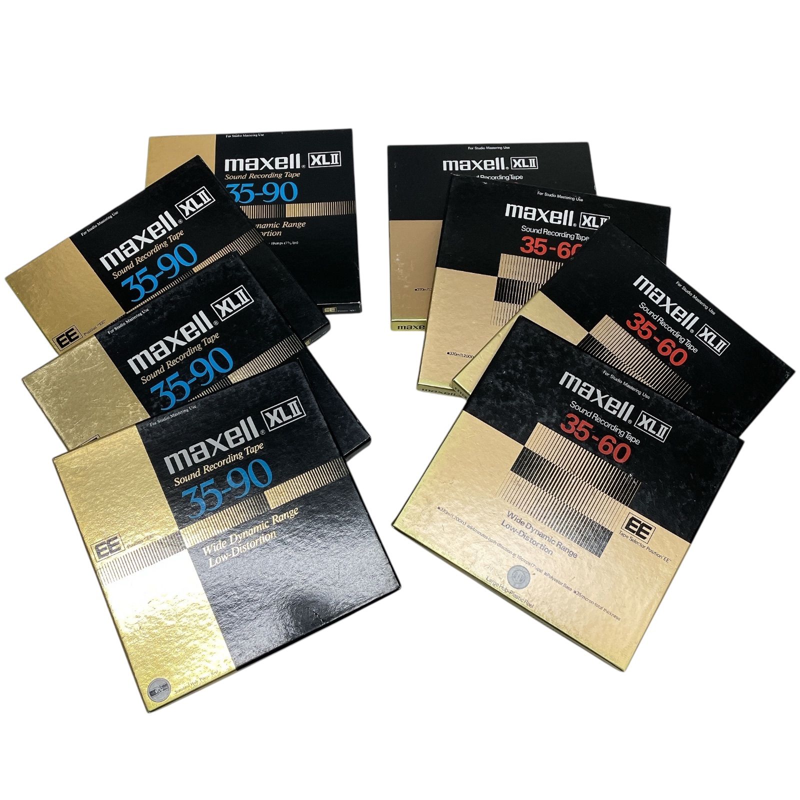 NK94 maxell マクセル オープンリールテープ XLII 35-90 35-60 TEAC RE-711 9点まとめ売り テープ 磁気テープメディア