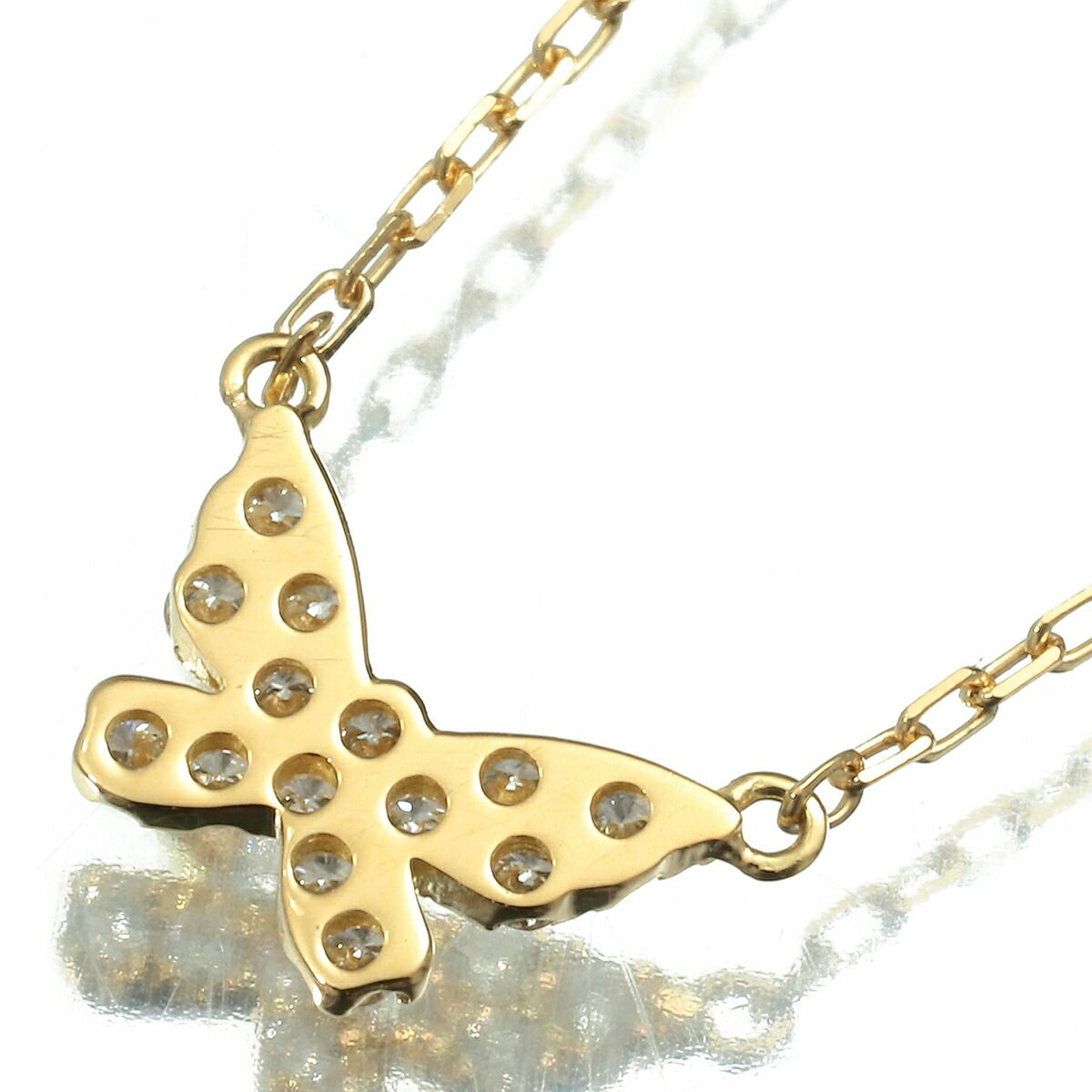 ☆最終値下げAHKAH バタフライパヴェ ネックレス