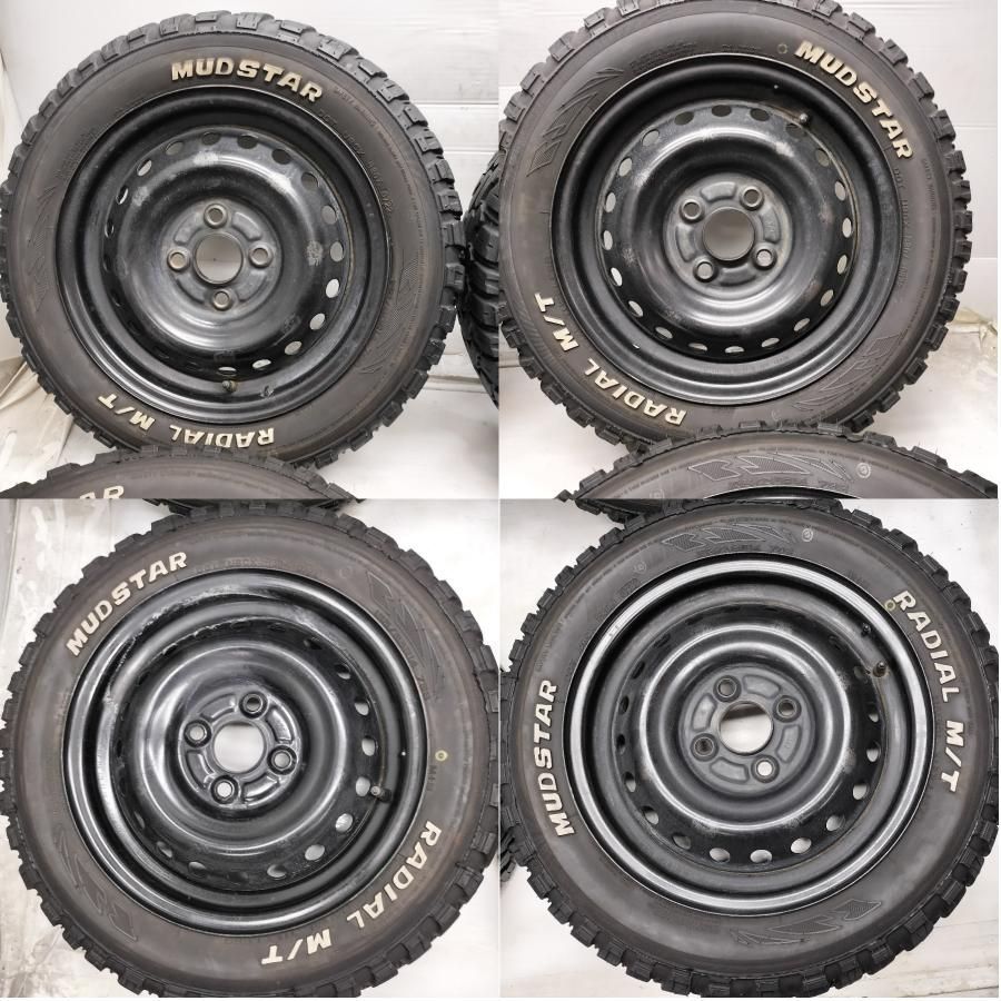 ◆本州・四国は送料無料◆ ＜オフロード ＆ ホイール 4本＞ 165/65R14 MUDSTAR '22年 14X4.5J ホンダ 純正 4H -100 軽自動車に！ ゴツゴツ！   中古