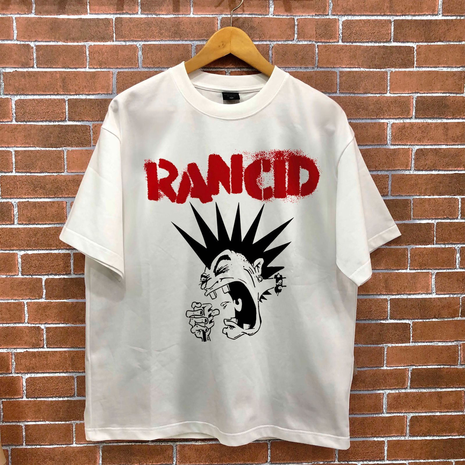RANCID ランシド 1990年代結成 バンドTシャツ パンクスカル風