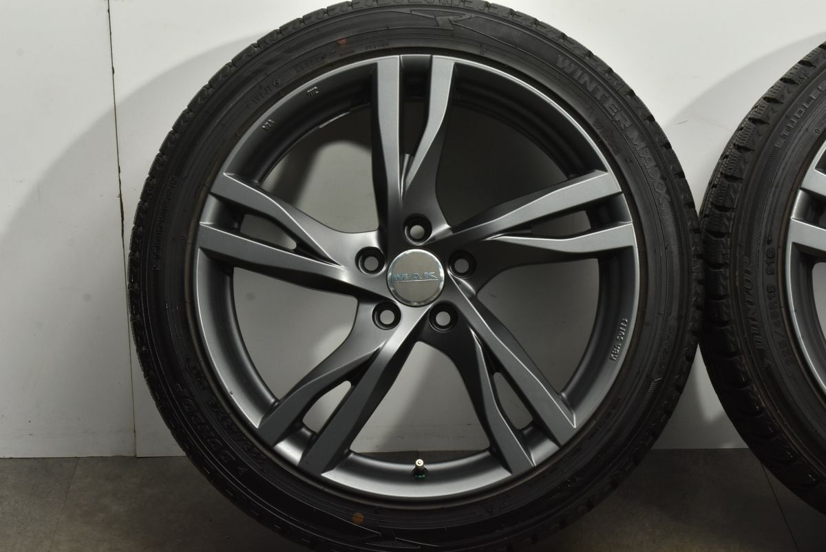 絶対大特恵！ バリ溝 ジャガー XE サイズ MAK ストックホルム 18in 8J 45 PCD108 ダンロップ ウィンターマックス WM02 225 45R18