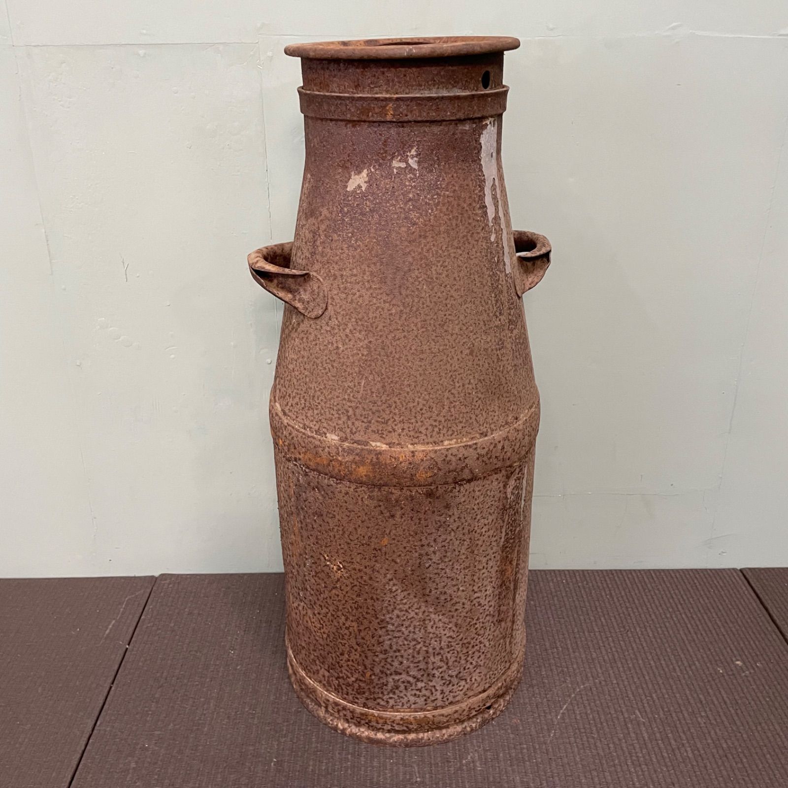 ♭ ガーデニング 古民具 ミルク缶 高さ74cm 牛乳缶 昭和レトロ
