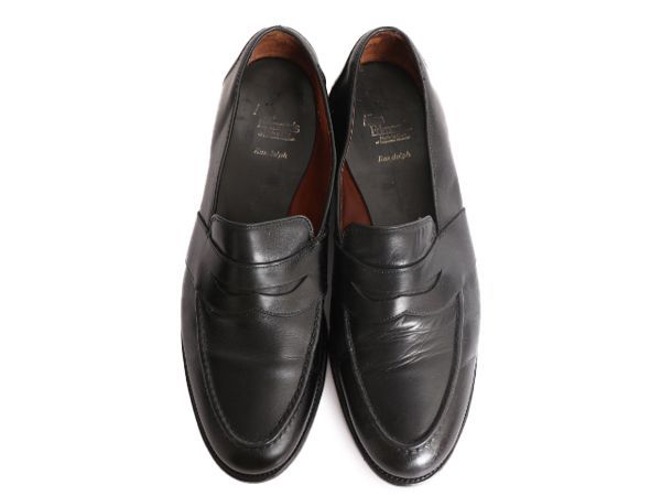 【お得なクーポン配布中!】 USA製 アレンエドモンズ ペニー ローファー 11 29cm 中古 Allen Edmonds Randolph 革靴 レザー シューズ モックトゥ ブラック 大きいサイズ