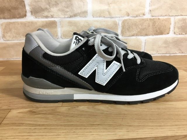 中古】 new balance ﾆｭｰﾊﾞﾗﾝｽ ﾚｻﾞｰｽﾆｰｶｰ CM996BP ﾒｯｼｭ ﾛｰｶｯﾄ ﾌﾞﾗｯｸ系