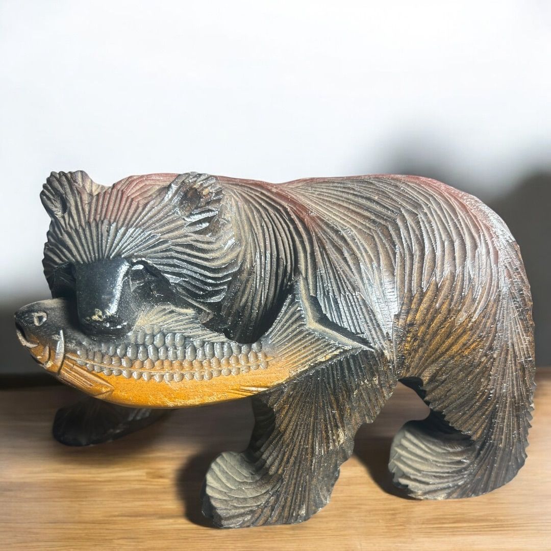 木彫り 熊 一刀彫 北海道 アンティーク 骨董 古道具 インテリア 雑貨