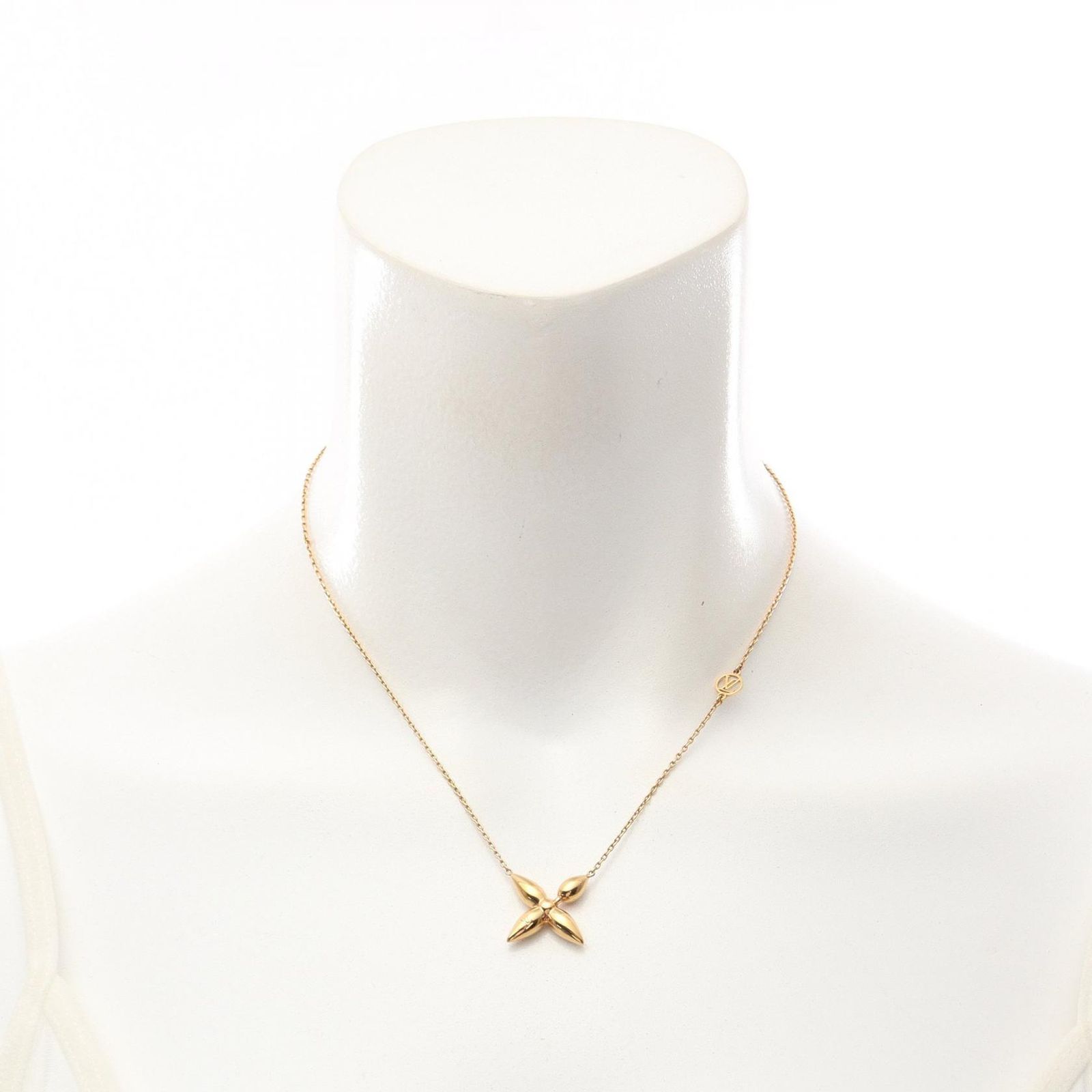 LOUIS VUITTON ゴールドメッキ ネックレス ルイ・ヴィトン LOUIS VUITTON ネックレス コリエ ルイゼット GP