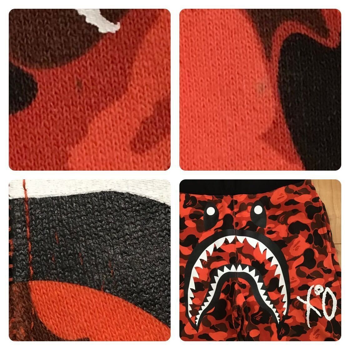 ☆激レア☆ XO × BAPE シャーク スウェットパンツ Mサイズ a bathing ape The Weeknd shark sweat  pants エイプ ベイプ red camo 迷彩 - メルカリ