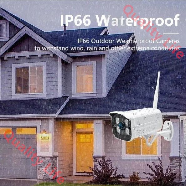 屋外IP66防水 遠隔監視-動体検知